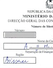 Certificat d'immatriculation au NIF